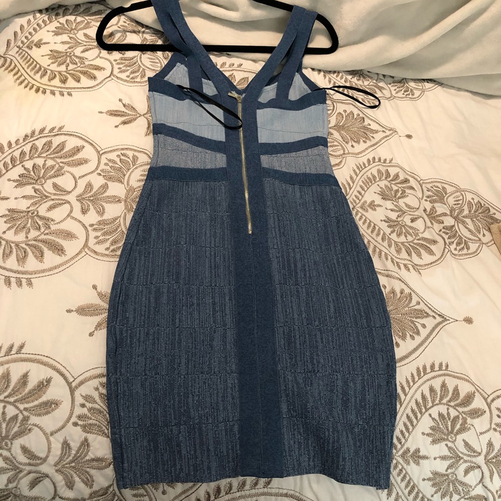 Bebe Denim Colored Bodycon Dress NEVER WORN